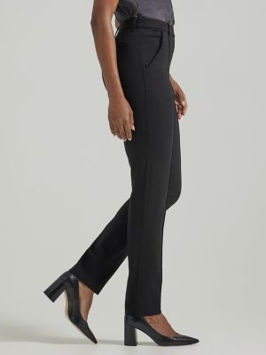 Women's Ultra Lux Comfort Any Wear Straight Pant in Unionall Black alternative view 3