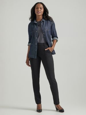 Women's Ultra Lux Comfort Any Wear Straight Pant in Unionall Black main view