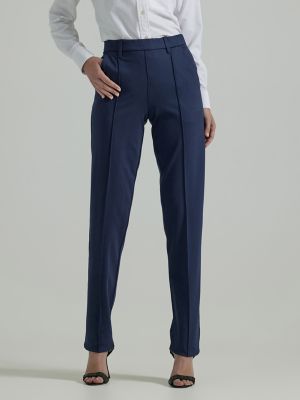 Women's Ultra Lux Comfort Any Wear Straight Pant in Emperor Navy