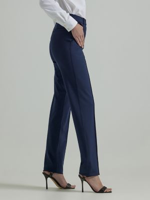 Women's Ultra Lux Comfort Any Wear Straight Pant in Emperor Navy