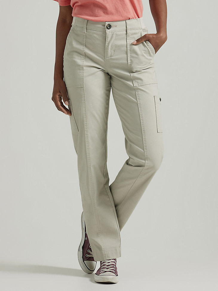 Women's Ultra Lux Comfort with Flex-to-Go Loose Utility Pant in Salina Stone main view
