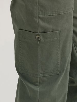 Women's Ultra Lux Comfort with Flex-to-Go Loose Utility Pant in Olive Grove