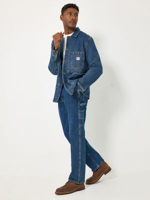 Men's Legendary Workwear Loose Fit Carpenter Jean in Colton Dark Blue alternative view 7