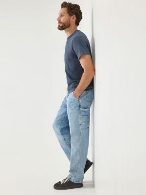 Men's Legendary Workwear Loose Fit Carpenter Jean in Union Fade Blue alternative view 7