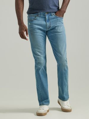 Lee Men's Dungarees Belted Vintage Jean - Slim Straight Leg Stretch Denim Pants With Included Belt