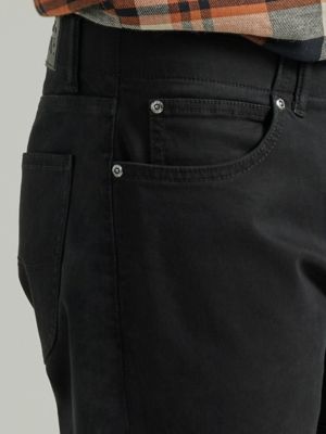 Black Tapered Athletic Fit Jeans