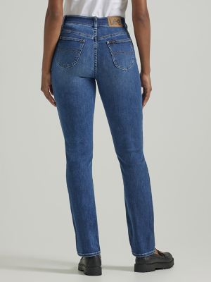Women's Ultra Lux Comfort with Flex Motion Straight Jean in Cobalt Sheen alternative view 2