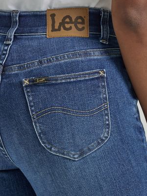 Women's Ultra Lux Comfort with Flex Motion Straight Jean in Cobalt Sheen alternative view 5
