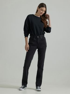 Ultra Lux Flex Motion Straight Leg Jean:Midnight Bloom:10:M main view