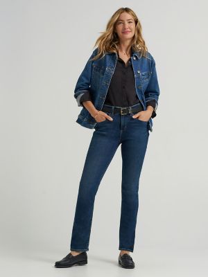 Women's Ultra Lux Comfort with Flex Motion Straight Jean in Greet The Day main view