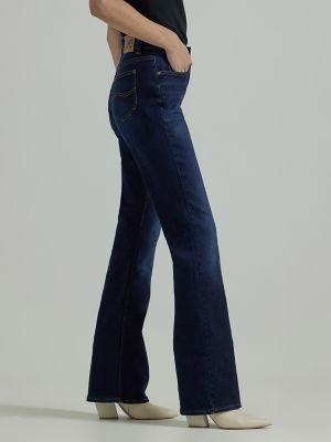 Lee Women's Ultra Lux Comfort with Flex Motion Straight Leg Jean, Cobalt  Sheen, 12 at  Women's Jeans store