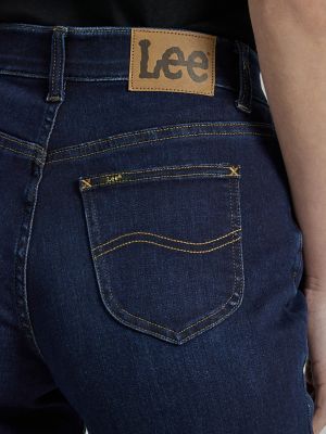 Lee Women's Ultra Lux Comfort with Flex Motion Straight Leg Jean, Cobalt  Sheen, 12 at  Women's Jeans store