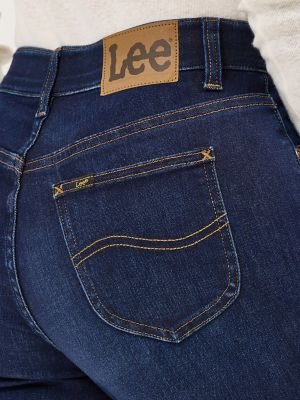 Lee Comfort Waistband Jeans Womens Size 10P Boot Cut Stretch Back Flap  Pockets