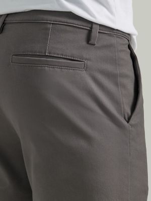 Men's Legendary Slim Straight Flat Front Pant in Charcoal