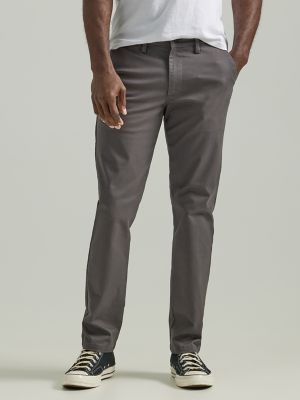 NWT Lee Men's Black Plain Front Casual Pants Tag Size 32x30 Measured  30x30#D371