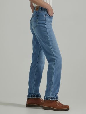 Women's Relaxed Fit Fleece Lined Jean in Alpine Frost