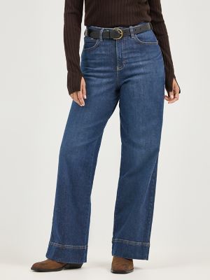 【 lelill 】 TROUSER DENIM lelill レリル タックワイドデニム