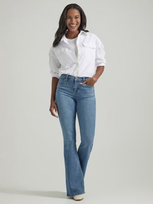 Women's Legendary Flare Jean in Elevated Retro Blue alternative view 6