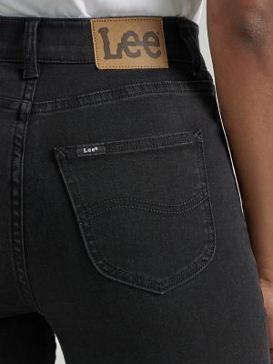 Ultra Lux Comfort High Rise Skinny Leg Jean:Black:10:M alternative view 4