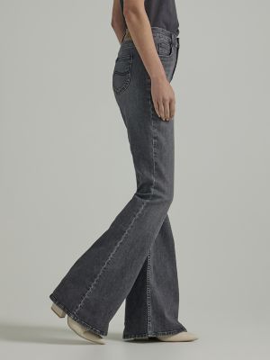 Women's Legendary Flare Jean in Blurred Darks Black alternative view 3