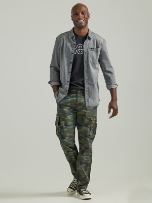Men's Extreme Motion All Purpose Denim Button Down Shirt