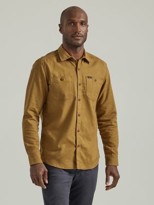 mens solid flannel shirt