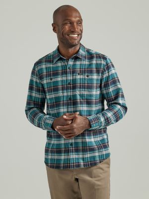 Men's Extreme Motion Working West Plaid Flannel Shirt | SALE