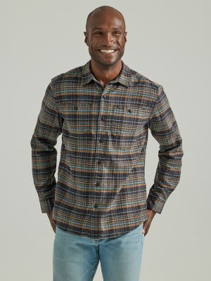 Solid gray flannel discount shirt