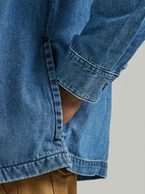 Men's Workwear Loose Fit Denim Overshirt