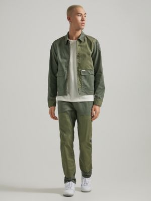 Men's Paneled Carpenter Chetopa Pant in Olive Grove