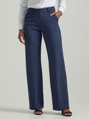 Women's Ultra Lux Comfort Any Wear Wide Leg Pant in Emperor Navy alternative view