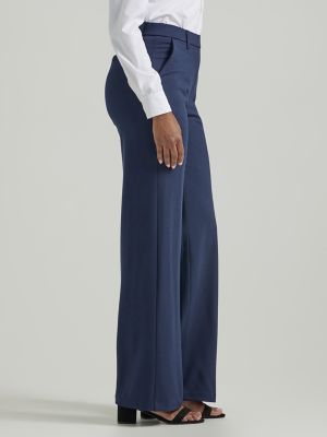 Women's Ultra Lux Comfort Any Wear Wide Leg Pant in Emperor Navy
