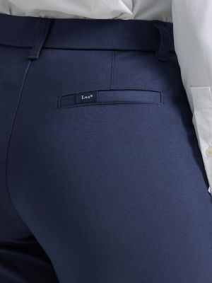 Women's Ultra Lux Comfort Any Wear Wide Leg Pant in Emperor Navy alternative view 4
