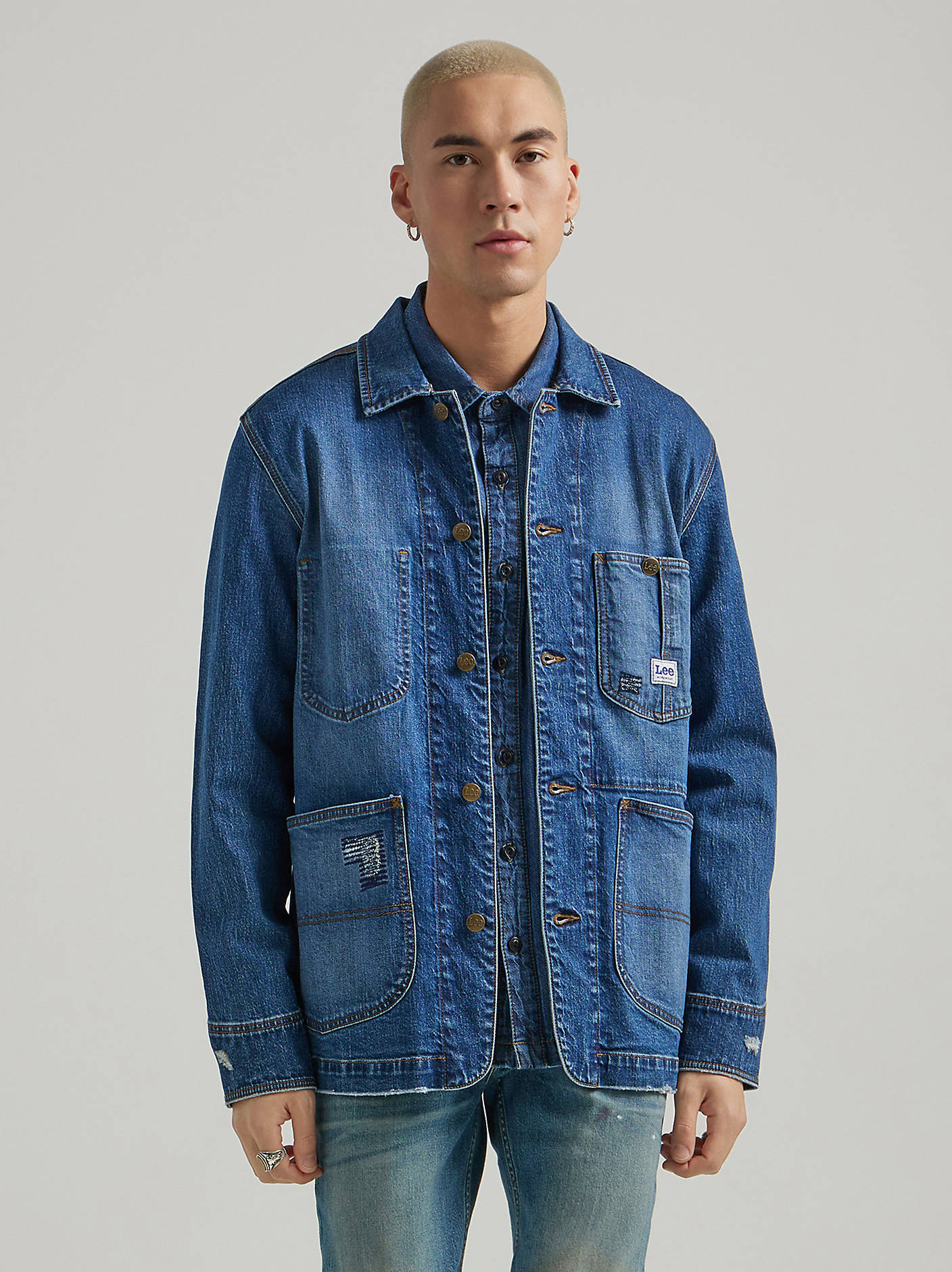 denim dress jacket Wrangler Rugged Wear Men's Jacket, L Tall, Antique Indigo Imported Product Measurements (Measurements by inches) Women's Maxi Denim Dress Long