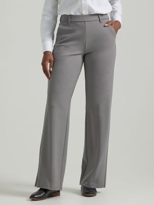 Womens grey 2024 slim leg trousers