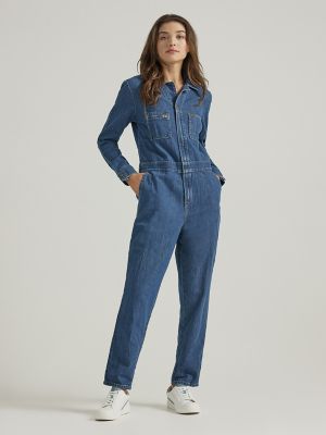 Pocket Front Straight Leg Denim Overalls  Jumpsuit outfit casual, Classy  casual outfits, Dungaree for women