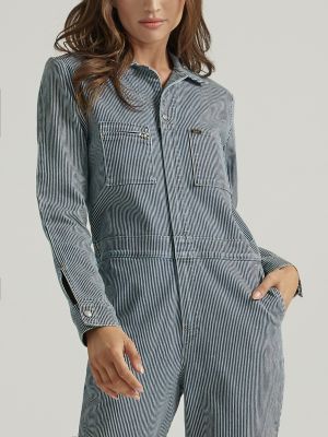 Women's Vintage Modern Union-Alls® in Railroad Stripe