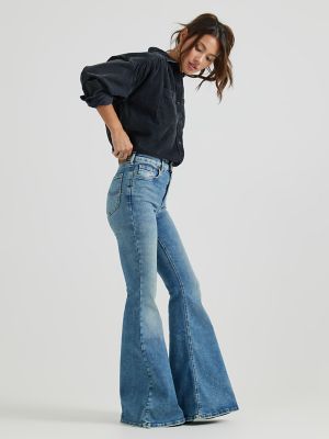 Women's Flare Jeans, Flared fit