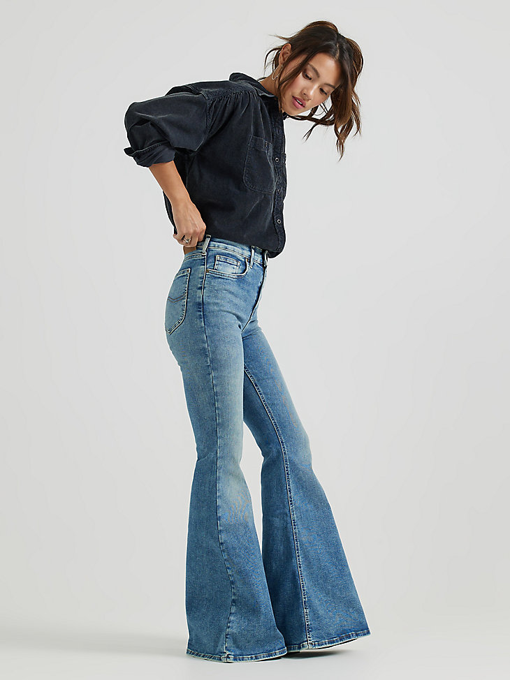 Women's Vintage Modern High Rise Ever Fit™ Flare Jean in Moments of Joy alternative view 2