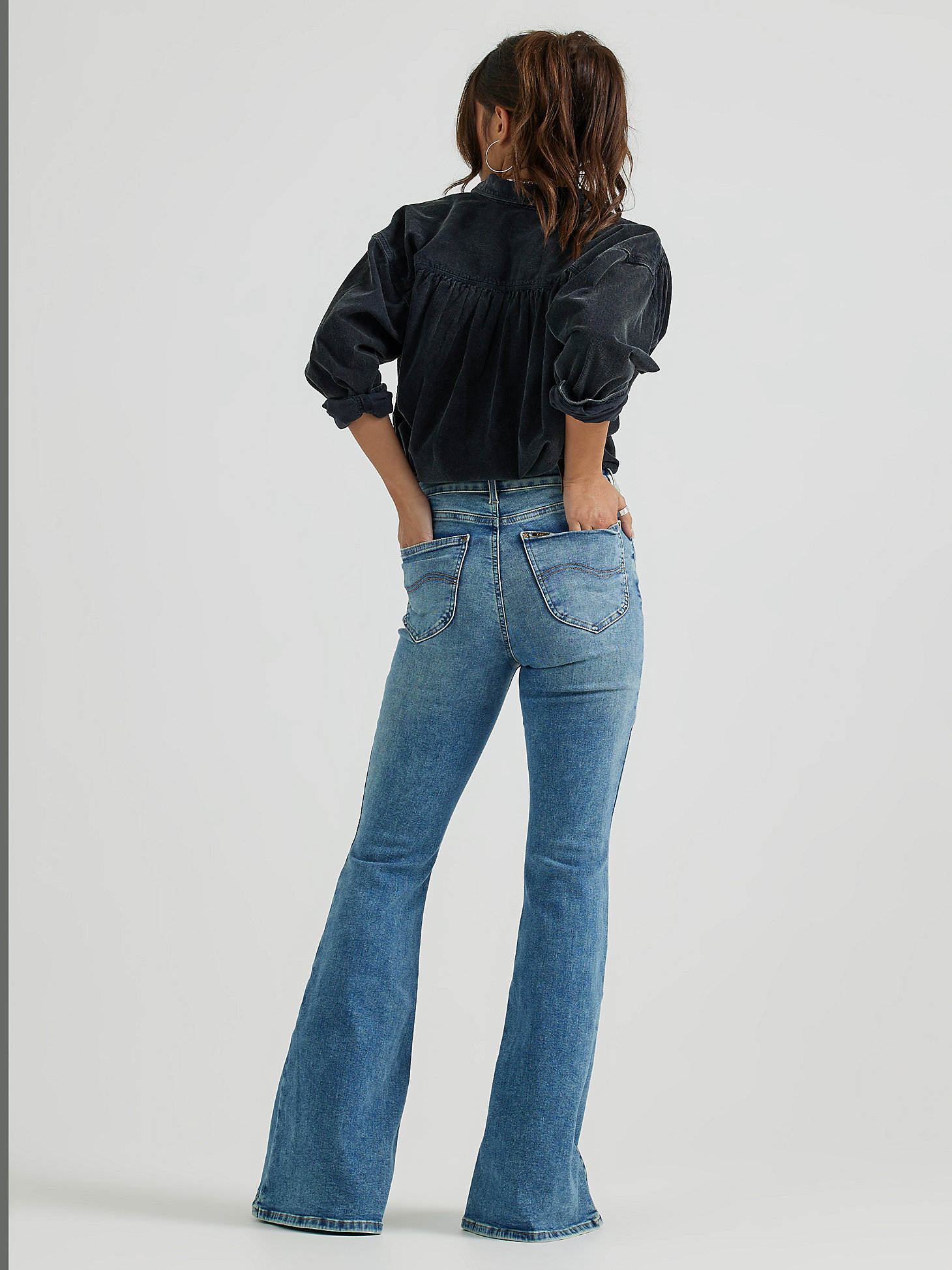 Women's Vintage Modern High Rise Ever Fit™ Flare Jean in Moments of Joy alternative view 3