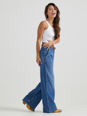 Women's Stella A-Line Trouser Jean in Azure Wave