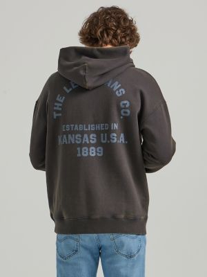 Relaxed discount graphic hoodie