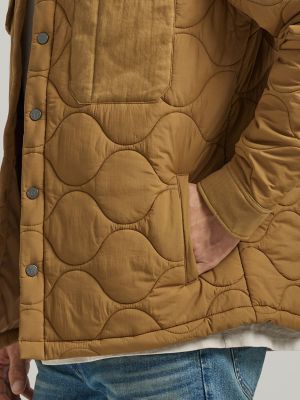 Men's Relaxed Quilted Overshirt Jacket