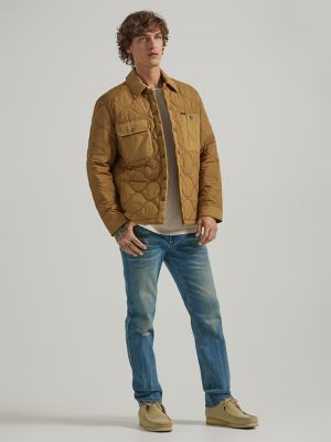 Men's Relaxed Quilted Overshirt Jacket