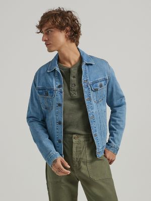 Men's Essential Relaxed Fit Rider Jacket in Downtown