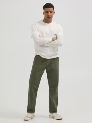 Men's Workwear Relaxed Fit Cargo Pant in Muted Olive