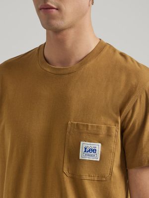 Men's Heavyweight Workwear Pocket Tee in Tumbleweed alternative view 3