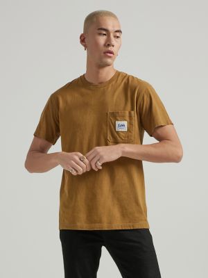 Men's Heavyweight Workwear Pocket Tee in Tumbleweed main view