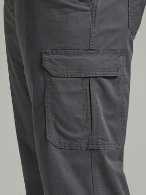 Men's Tall Cargos: Stretch Twill Cargo Russet Brown Pants – American Tall