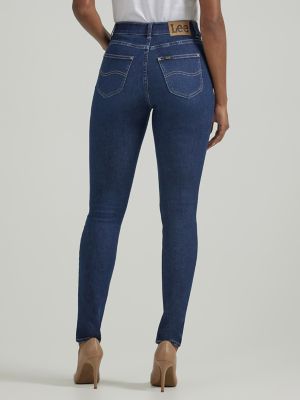 Women's Ultra Lux Comfort Skinny Leg Jean (Petite) in Deepest Dark alternative view 2